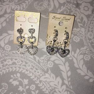 Heart Drop Earrings 2 for $6